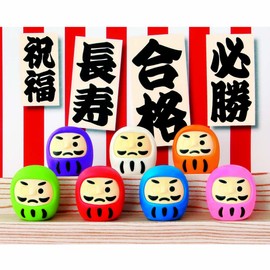 イワコー 消しゴム 開運だるま 60個入り SCERDAL001
