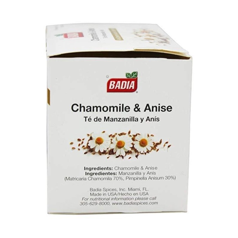 Badia Chamomile & anise tea /Te De Manzanilla y Anise