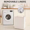 OIAHOMY Laundry Hamper with Lid, 23.8 Gal (90L) Wicker Hamper