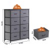 SEGAWE Dresser for Bedroom 8 Drawers Storage Tower Cabinet Fabric