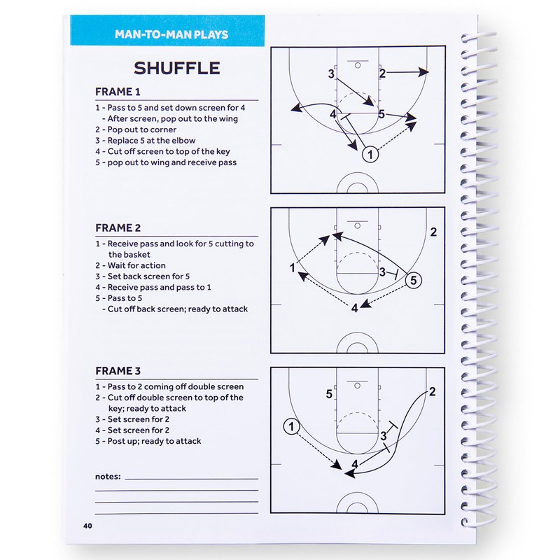 Murray Sporting Goods Basketball Playbook - Coaches Journal Notebook with