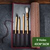 Bamboo Roll Up Brush Holder, 7/8/9 Slot Calligraphy Pen Case,