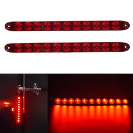 PerfecTech 11 LED Red Trailer Brake Tail Light, 2 Pack 16” LED Bar Stop Turn Signal Tail Lights Waterproof Brake Strip Red Light for Marine Boats Golf Cart Offroad Truck RV UTV ATV