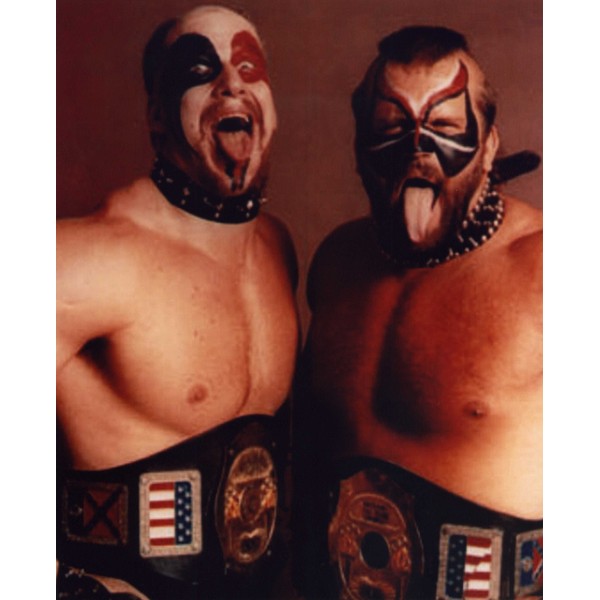 THE ROAD WARRIORS WWF WRESTLING 8X10 SPORTS ACTION PHOTO (S)
