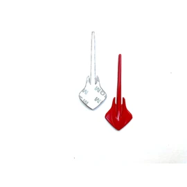 2PCS Corvette Stingray Mako Shark Emblem C7 Silverado Badges Fit for Corvette (Red)