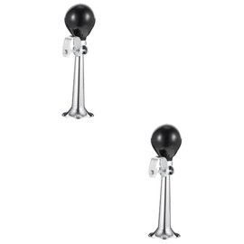BESPORTBLE 2pcs Universal Bike Bell Manual Air Horn Loud Bugle for Boys and Girls Bikes Road Accessories Simple Design Left or Right Handlebar Mount