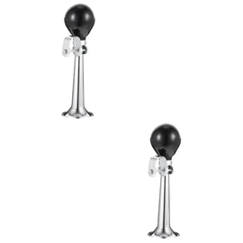 BESPORTBLE 2pcs Universal Bike Bell Manual Air Horn Loud Bugle for Boys and Girls Bikes Road Accessories Simple Design Left or Right Handlebar Mount
