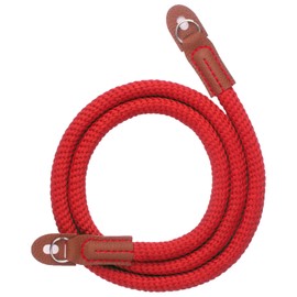 VKO Camera Strap,Soft Rope Camera Neck Strap, Shoulder Strap for DSLR SLR Mirrorless Camera with Round Hole Interface 100cm Red