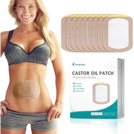 YHOVID 20Pcs Castor Oil Pack Wrap, Organic Cotton Castor Oil Pack, Disposable Castor Oi