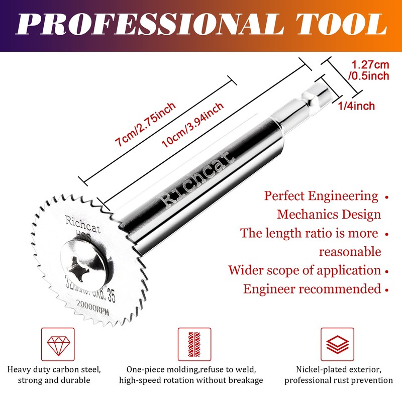 PVC Pipe Inside Cutter,1/4" Hex Shank,1/8" Round Shank,1/4" Round Shank,Plumbing