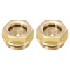 PATIKIL Air Compressor Oil Sight Glass, 2 Pack G 3/4"