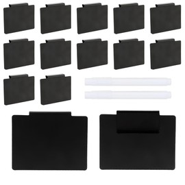 Lable Label Holder, Signs for Labelling, 12 Labelling Labels, Label Holder Made of PVC, Label Holder Metal, Label Holder for Clamping, Shelf Clip Label Holder, Whiteboard Pen, Label