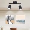 LED Track Light Kit 2 Heads 10.8in Track 90 Degrees