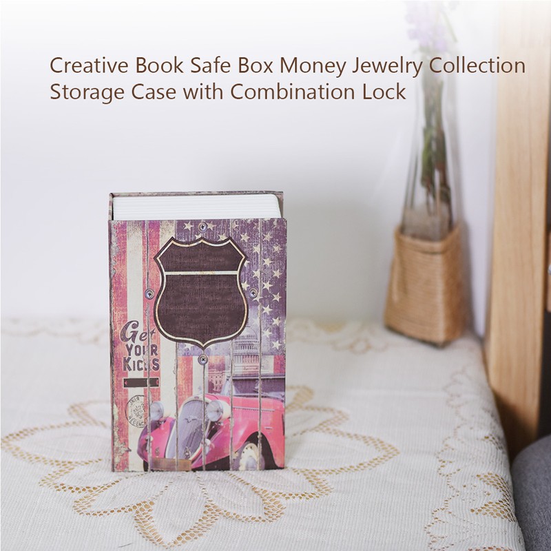 Creative Book Safe Box Money Jewelry Collection Storage Case with