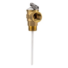 RecPro 1/2" RV Pressure Relief Valve with 4" Epoxy-Coated Probe