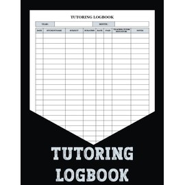 Tutoring Logbook: A detailed log for teachers to track session specifics, with space for session details and student notes, ideal for daily use.