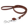 prendre Neck Strap Hanging Reel Microfiber Leather ID Card Men's