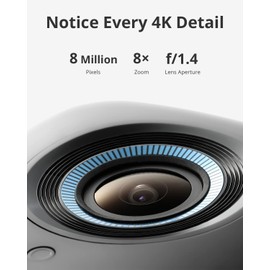 eufy Security eufyCam S300 3C, Überwachungskamera aussen, 4K kabellose Überwachungskamera mit Gesichtserkennung und K.I, Farbige Nachtsicht, Erweiterbarer Speicher auf 16TB(Generalüberholt)
