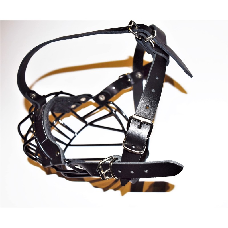 L&J Pets Uk Metal Basket Muzzle for French Bulldog |