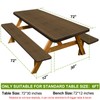 Picnic Table Cover with Bench Covers Camping Essentials Waterproof Windproof
