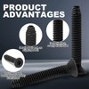 Blulu 200 Pcs Flat Head 5/16-18x3'' Trailer Deck Screws T40