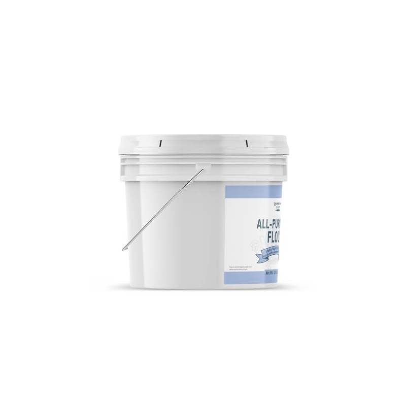 Unpretentious All Purpose Flour, 2 Gallon Bucket, Versatile Kitchen Staple,