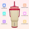 BJPKPK 40 OZ Insulated Travel Tumbler with Handle and Straw,
