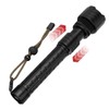 XHP90 Telescopic Zoom Flashlight Waterproof Electric Torch USB Charging for