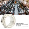 Leapiture 2" Weldless Homebrew Bulkhead Tri Clamp Bulkhead Fitting, Bulkhead