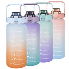 TSQIBU Bottle Water Bottle Large Capacity 2000ml Portable Straw Sports Water Bottle BPA Free Plastic Water Bottle for Adults Children Outdoor Sports Climbing Camping Running Gym Hiking Bicycle