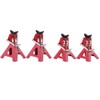 RC Jack Stand Model, 4 Pieces Metal Simulated Trolley Jack