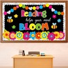 Spring Reading Flower Bulletin Board Decorations Set Classroom Floral Bulletin