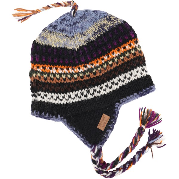 GURU SHOP Wool Hat with Ear Flaps, Norwegian Hat, Men/Women,