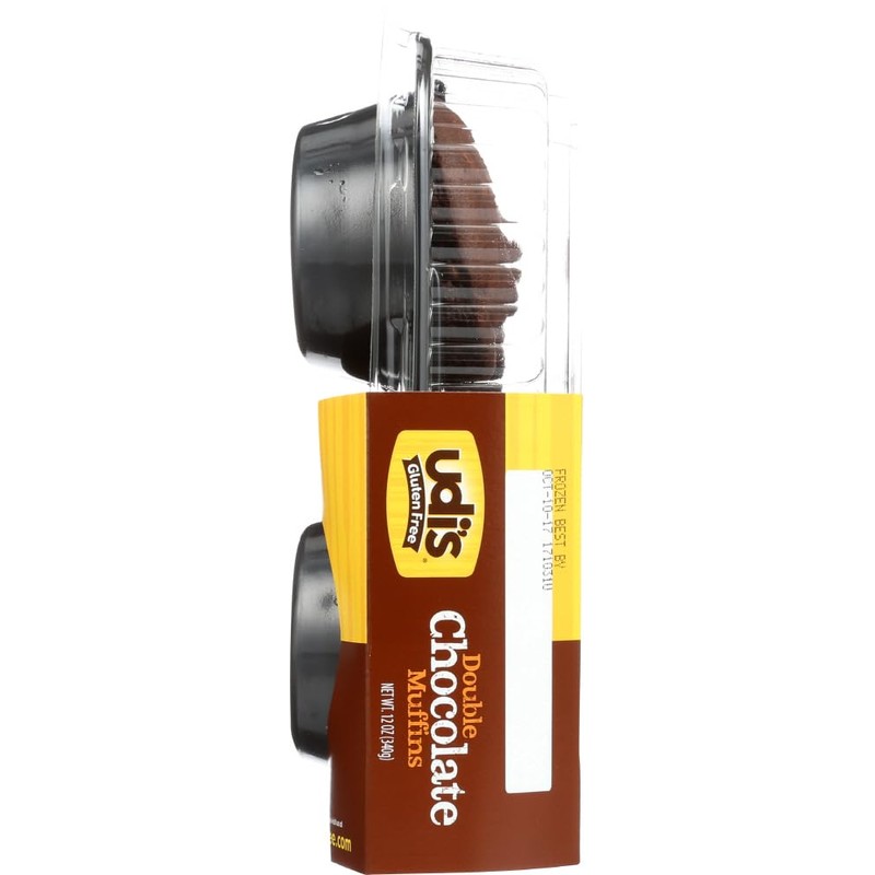 Udi's Gluten Free Double Chocolate Muffins (1 Case)