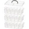 VBS Stacking Box with Handle Set of 4 Sorting Boxes