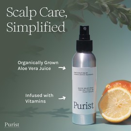 Purist Dandruff Spray – Leave-In Itchy, Dry Scalp Treatment – Hydrating, Lightweight, Soothing Scalp Moisturizer – Scalp Care Spray for Dryness, Dandruff, Flaky Scalp – Non-Greasy and Quick Relief