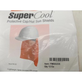 Honeywell Orange Construction Safety HardHat Neck Shield Cover Protective Sun Shade Qty 12