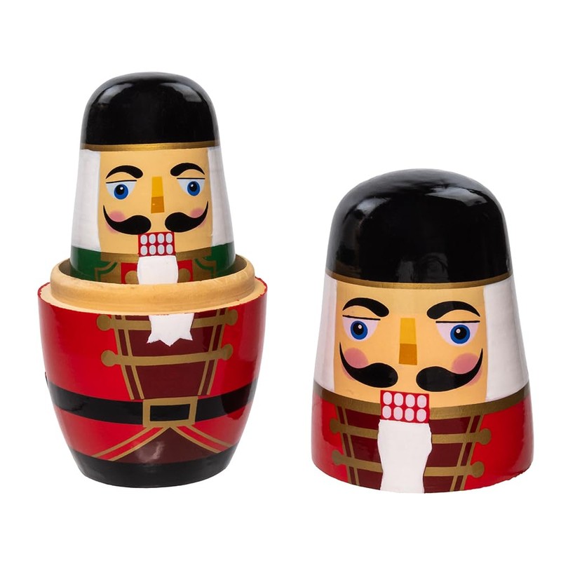 Kurt Adler 1.5-5.5-inch Nutcracker Nesting Doll Set