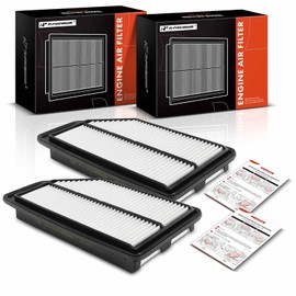 A-Premium 2-PC Engine Air Filter Compatible with Honda Odyssey 2011-2017, V6 3.5L, Rigid Panel, Replace# 17220RV0A00