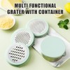 Cheese Grater with Container & Lid, Multi Functional Stainless Steel