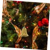 Ipetboom 12pcs Xmas Bell Pendant Ornaments Festive Plastic Hanging Decorations