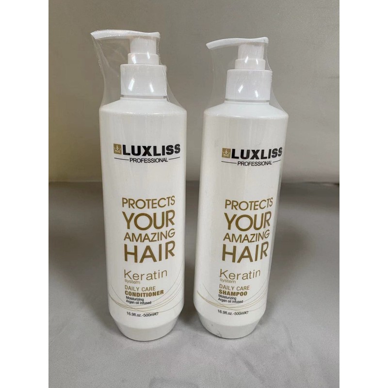 Luxliss Keratin Daily Care Shampoo and Conditioner Set, 2 Pack