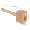 YUENPUN 2 PCS Wooden Mallet Carpentry, Beechwood Mallet, Woodworking Mallet