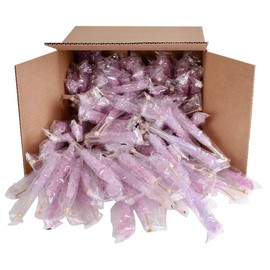 Extra Large Rock Candy Sticks: 144 Lavender Rock Candy Sticks - Tutti-Frutti - Individually Wrapped for Party Favors, Candy Buffet, Showers, Receptions, Old Fashioned Espeez Bulk Candy on a Stick