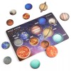 BLAZPATH Wooden Solar System Puzzle for Kids 3-5 Montessori Planet