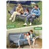 Timber Ridge Padded 3 Person Camping Chair Supports to 1050lbs,
