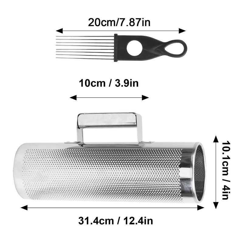 Metal Guiro Shaker with Scraper Music Teaching Aids Percussion Instrument
