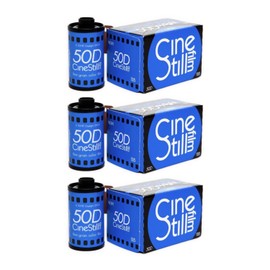 CineStill Film 50Daylight 35mm Film Boxed (36 Exposures, 3-Pack) Bundle (3 Items)