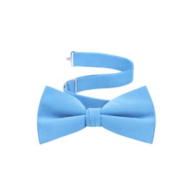 Corbata de fila para hombre de Tuxedo Formal, pre-atada con correa ajustable, Azul claro, Fits Up to 21" Neck Size