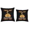 Taco Cat Tacocat Cinco De Mayo Cat Tacos Mexico Throw